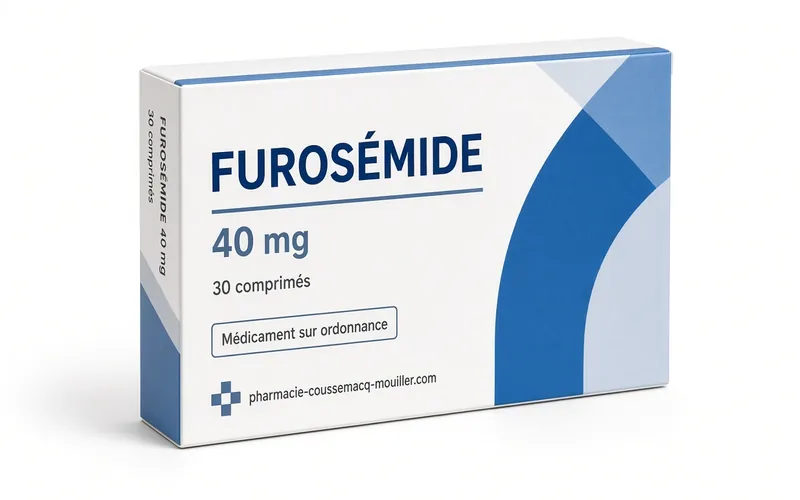 Boîte de Furosémide 40 mg comprimés sécables Pharmacie Coussemacq Mouiller